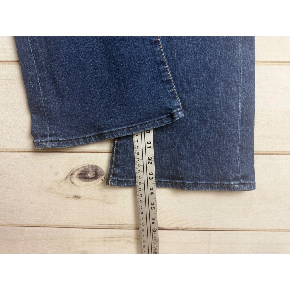 7 For All Mankind Jeans Womens 26 High Waist Ali Flare Jeans Dark Wash - Picture 7 of 11